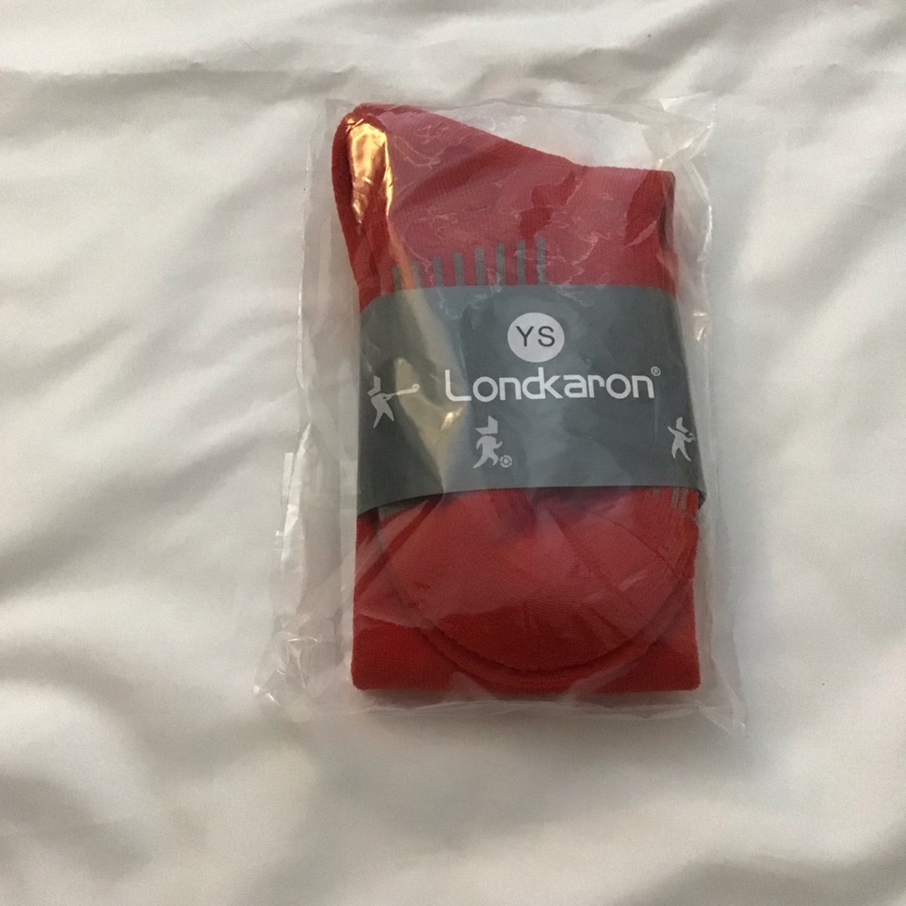 (NWT) Youth Red Baseball Socks